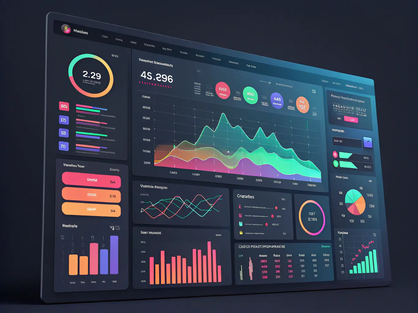 An image showcasing a dashboard with key metrics highlighting the success of a lead generation campaign, such as the number of leads generated, conversion rates, and regional distribution.